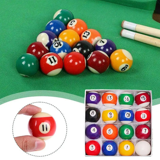 Mini Pool Ball 25mm Plastic Table Balls Set Children Billiards Portable Multifunctional Toy Children's Brithday Gifts
