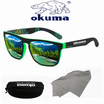 Okuma Polarized Sunglasses UV400 for Men and Women Outdoor Hunting, Fishing, Driving Bicycles, Sunglasses Optional Box
