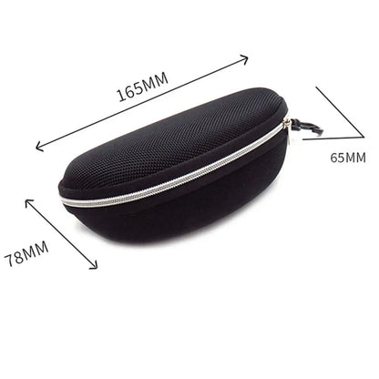 KLASSNUM Portable EVA Glasses Case With Carabiner Hook Colorful Sunglasses Hard Case Zipper Eyeglasses Protector Box Holder New