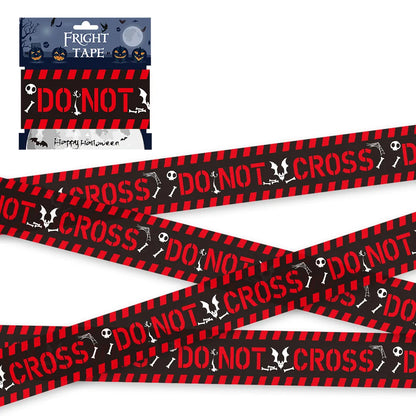 Halloween Warning Tape Signs Halloween Props Window Prop Party Danger Warning Line 580x8.5cm Halloween Decoration Witch Balloons