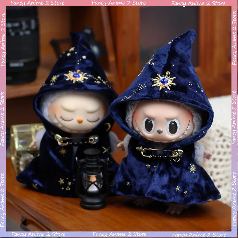 Halloween Pumpkin Labubu Doll Clothes Outfit With Light Decoration Ghosts Tarot Halloween Costumes Decoration for 15/17cm Doll