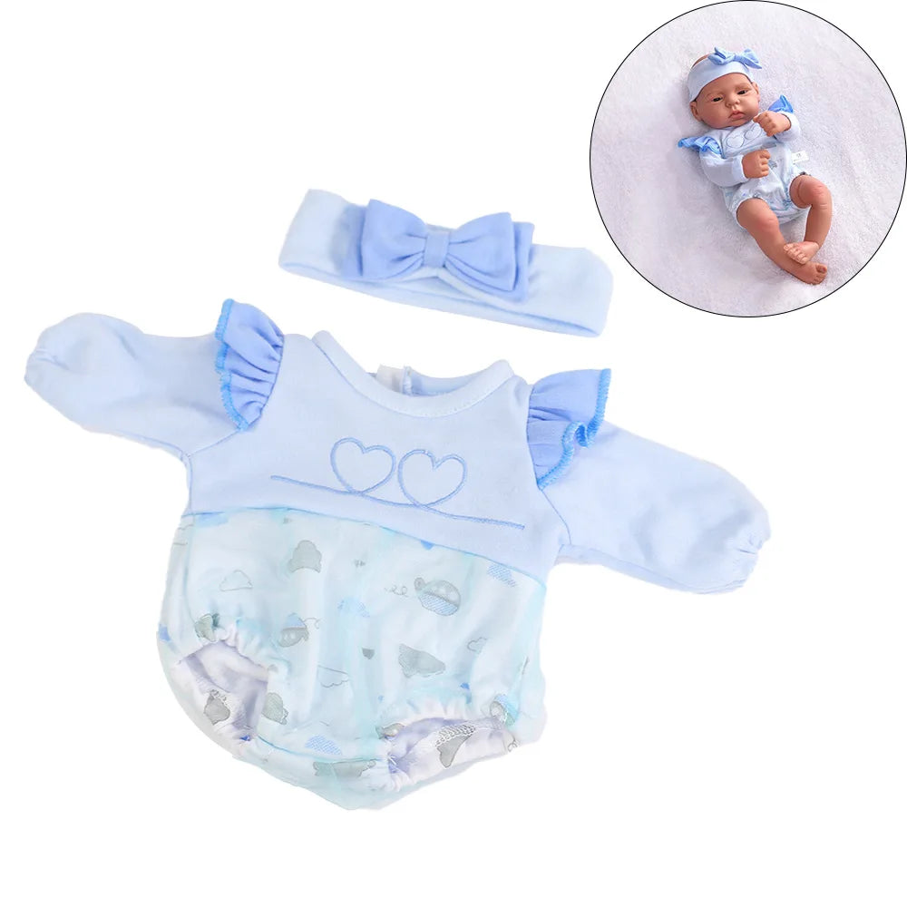 Doll Clothes Dress Jumpsuit Vest for 40cm New Baby Reborn American Doll Baby Girl DIY Clothes Toys for 16 Inch Dolls