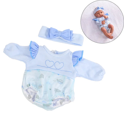 Doll Clothes Dress Jumpsuit Vest for 40cm New Baby Reborn American Doll Baby Girl DIY Clothes Toys for 16 Inch Dolls