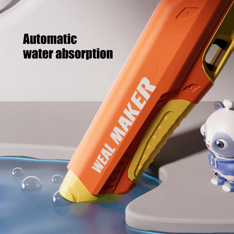 Automatic High-Tech Summer Electric Toy Water Gun Induction Water Absorbing  Burst Water Gun Beach Outdoor Water Fight Toys Gift