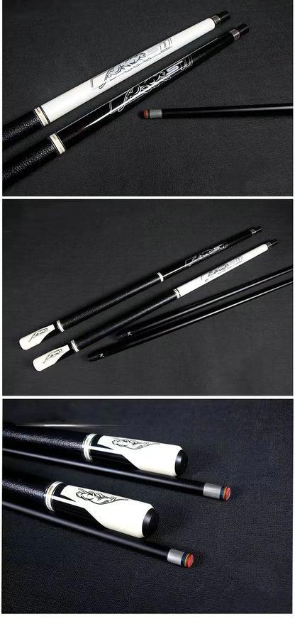 PREOAIDR 58" Universal Black Technological Billiard Pool Cue Stick 10.8/11.8/13mm + Case Holder Set