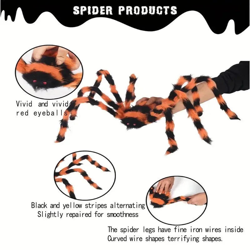 Horror Halloween Spider Web Giant Stretchy Cobweb for Yard Outdoor Haunted House Bar Decoration Supplies Halloween Party Props