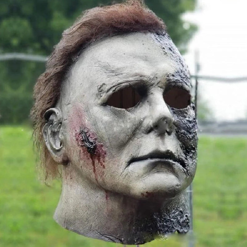 Halloween Ghost Scary Mask Movie Latex Mask Michael Myers Head Mask Masquerade Dressing Up for Halloween Party Cosplay Props
