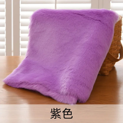 2.5cm Imitation Rabbit Fox Fur Grass Counter Decoration Carpet Clothing Scarf Animal Fur Suit Fabric