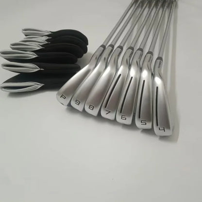 2024New 790 Golf Clubs Silvery P790 Golf Irons Fourth Generation 7pcs 4-9p R/S/Sr Flex Steel/Graphite Shaft,with Head Cov