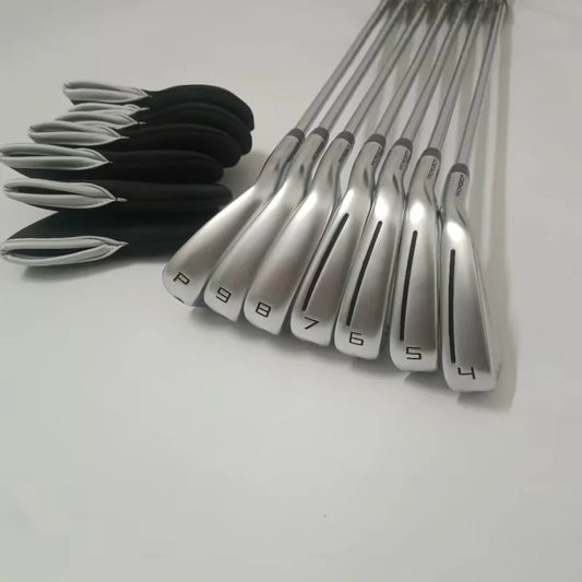 2024New 790 Golf Clubs Silvery P790 Golf Irons Fourth Generation 7pcs 4-9p R/S/Sr Flex Steel/Graphite Shaft,with Head Cov