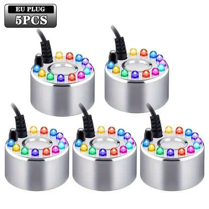 1-10pcs Mini LED Pumpkin Light Fogger Water Fountain Pond Fog Machine for Halloween Christmas Easter Party Festival Decoration