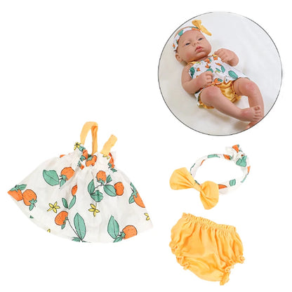 Doll Clothes Dress Jumpsuit Vest for 40cm New Baby Reborn American Doll Baby Girl DIY Clothes Toys for 16 Inch Dolls