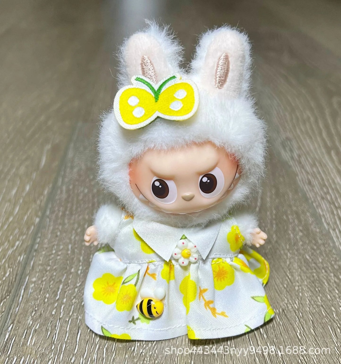 Mini Labubu Clothes Dress Pants Set for 10.5cm Labubu V4 the Monsters Pin Doll Clothes Outfit Accessories Ropa Labubu