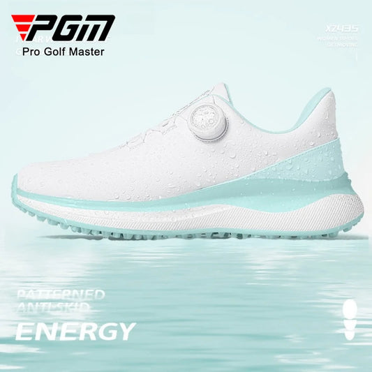 PGM Women's Golf Shoes Summer Waterproof High Elasticity Cushioning and Height Increasing Outdoor Sports Sneakers XZ435