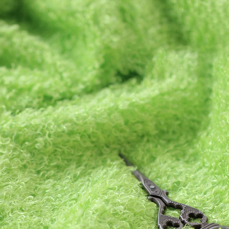 100*160cm Curly Teddy Faux Fur Fabric Furry Fluffy Plush Soft Fleece Fabric Diy Doll Garment Display Background Craft Material