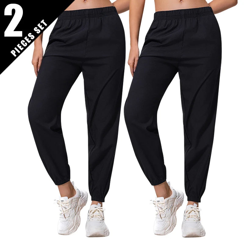 1/2 Piece Women's Casual Sports Pants Black Pocket Pants Running Fitness Slimming Ankle Pants Multi-Size Teen 9 Sub-Library