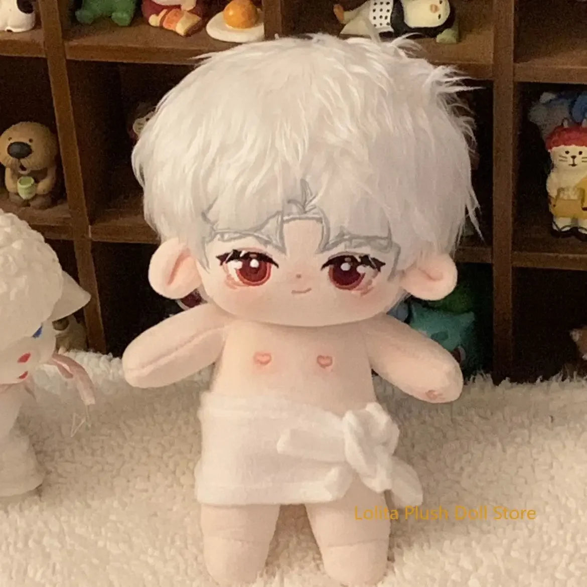 Love and Deepspace Sylus 20cm Plush Doll Clothing Clothes Outfits Dress Up Cosplay Small Bath Towel Replaceable Anime Gift