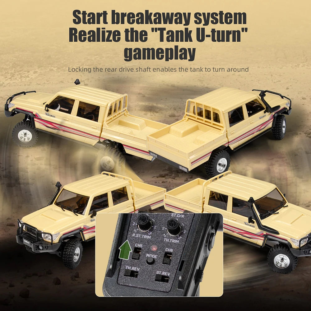 1/18 UCX1801 PRO RC Car LC79 2.4G 4WD Off-Road Pickup Brushless Simulation Truck Electric Remote Control Cars Model Toy Gift