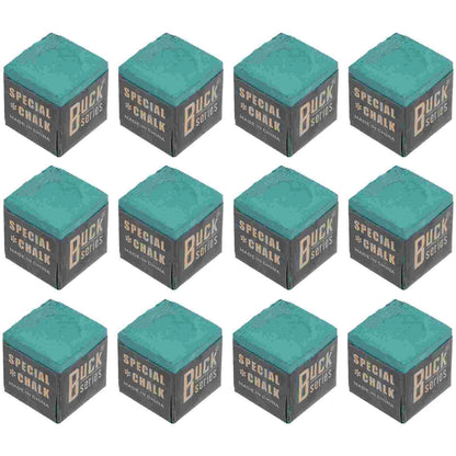 12Pcs Cue Stick Wiping Powder Pool Table Cue Chalk Billiards Playing Accessories Pool Cue Chalk Cubes for Pool Billiard Snooker