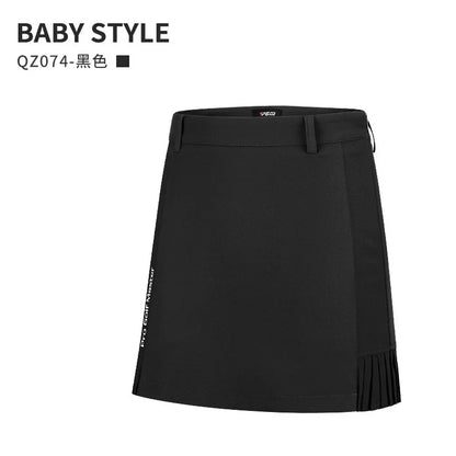 PGM Women's Sports Short Skirt Pleated Golf Tennis Skirt Ladies Outdoor High Waisted Tennis Skorts Quick-Dry Pencil