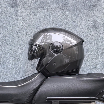 Genuine JieKai Motorcycle Helmet Unisex Scooter Motos Helmets Casco Capacete With Dual Lens
