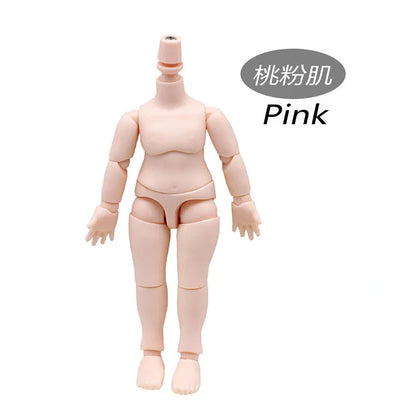 OB11 Body or GSC Head Pink/ Normal/ White/ Coffe Skin Body 1/12 Bjd Doll Accessories Dress Up Toys Gift