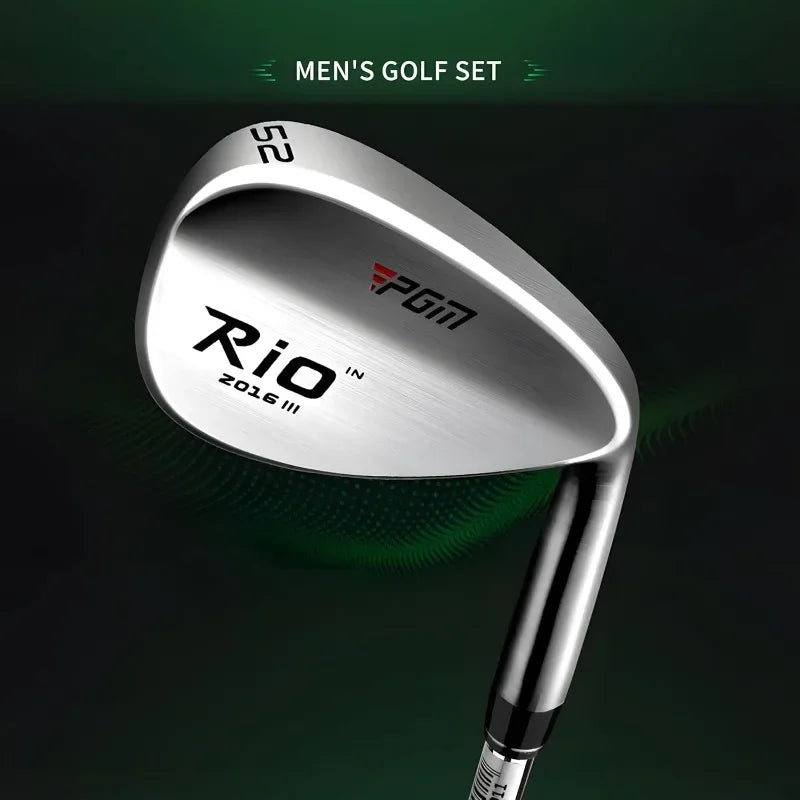 PGM Beginner Golf Clubs Sets Rio for Men 5 Piece Includes Golf Driver, 7 Irons, #52 Sand Wedge
