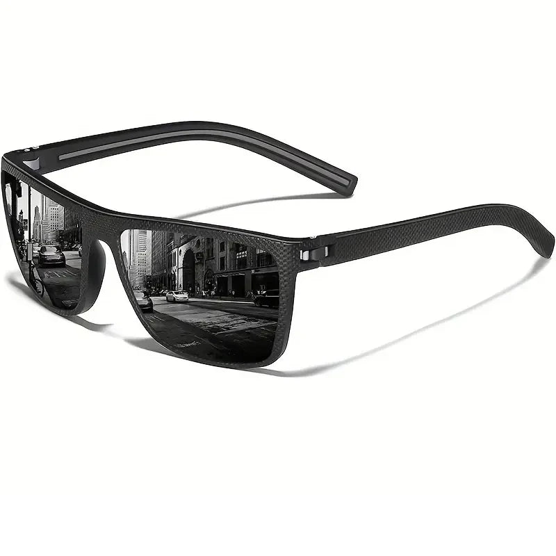 Square Polarized Sunglasses for Men and Women Lightweight Frame Sun Glasses With UV Protection
