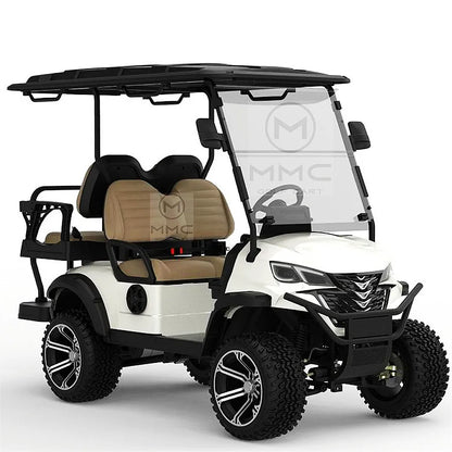 Street Legal Electric Golf Cart 4 Seats 5000W Scooter Go Kart ATV Adult Touring Classic Solar Golf Cart