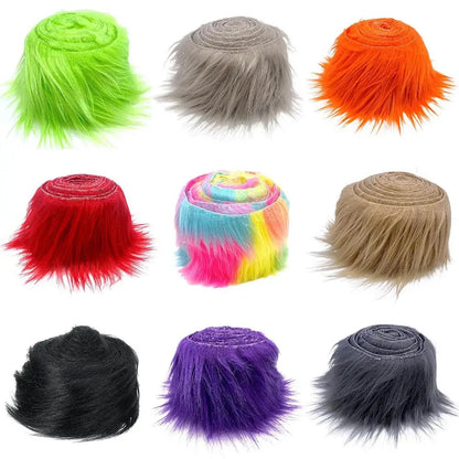 1.5M  Faux Fur Ribbon Tapes DIY Apparel Sewing Fluffy Trim Trimming Fabric Sewing Costume Stripe Plush Fur Supplies Home Decor