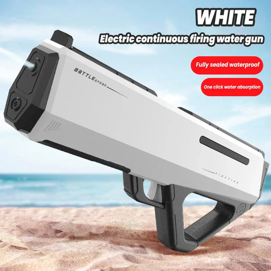 New Electric Water Gun Toy Fully Automatic Water Absorbing Powerful Spray Water Blaster Summer Outdoor Toys Children's Gift
