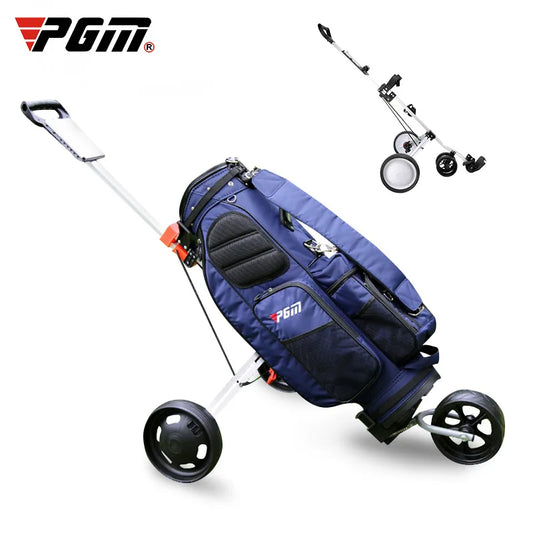 PGM Professional Folding Golf Trolley Outdoor Sports Travel Airport Baggage Check Carrier Cart Stroller Golf Pitch Tool Supplies