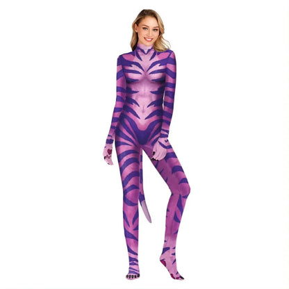 Movie Avatar Cosplay Costume Themed 3D Digital Print Jumpsuit for Men and Women 3D Digital Print Jumpsuit Halloween Zentai
