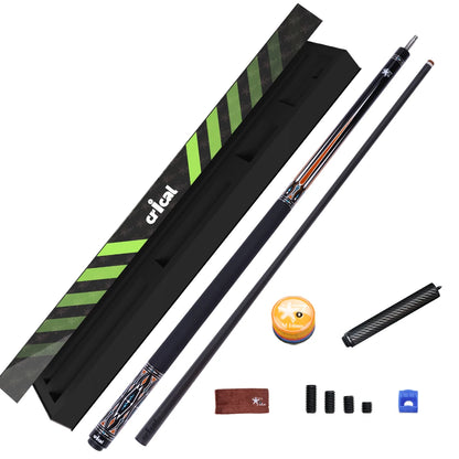 CRICAL Carbon Fiber Pool Cue Stick  Professional Pool Sticks Low Deflection  Tournament Level Billiard Cues With 12.5mm Tip