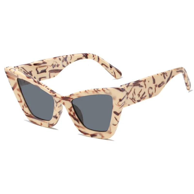 SHAUNA Oversized Cat Eye Women Sunglasses UV400