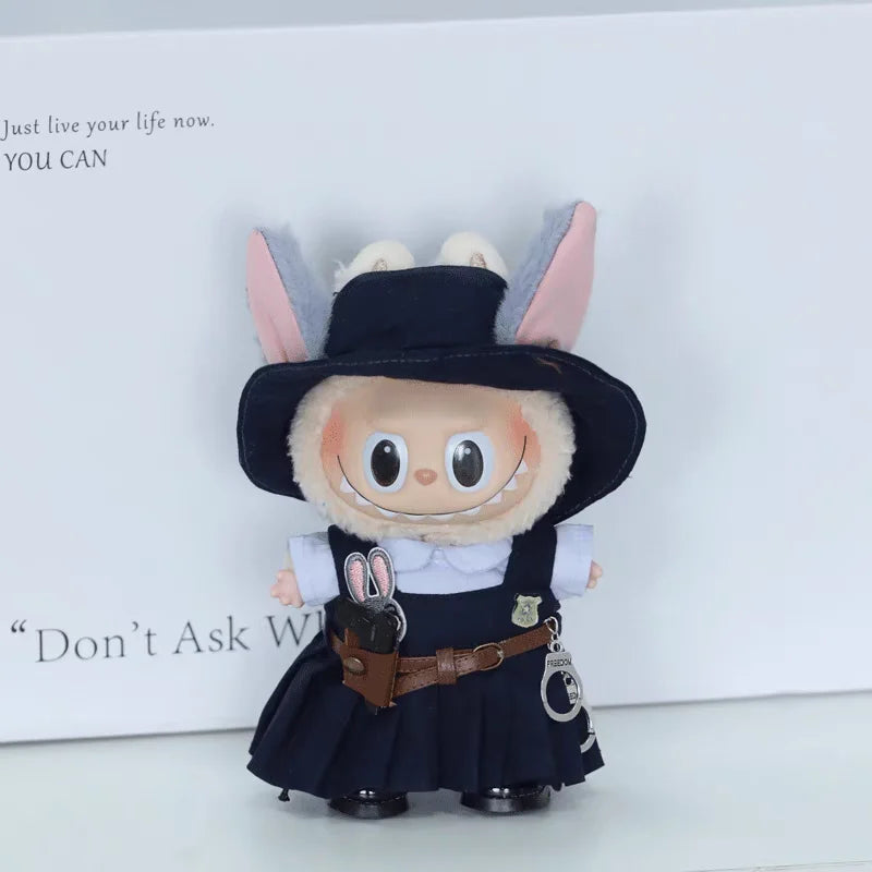 For 15/17cm Labubu Clothes Standing Sitting Party Diy Baby Clothes Dolls Cute Pendants Decorative Accessories Gift Customized
