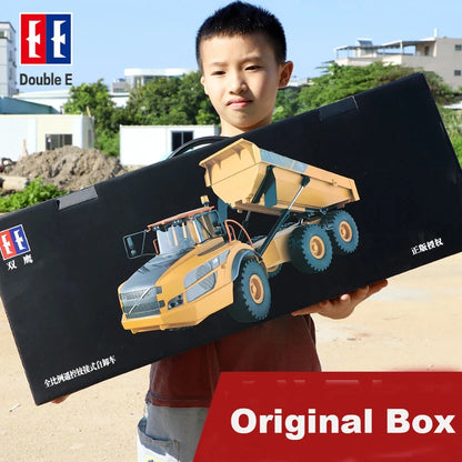 Double E E591 1:20 A40G RC Car Engineering Vehicle Kids Remote Controlled Articulated Dump Truck Toys for Boys Christmas Gifts