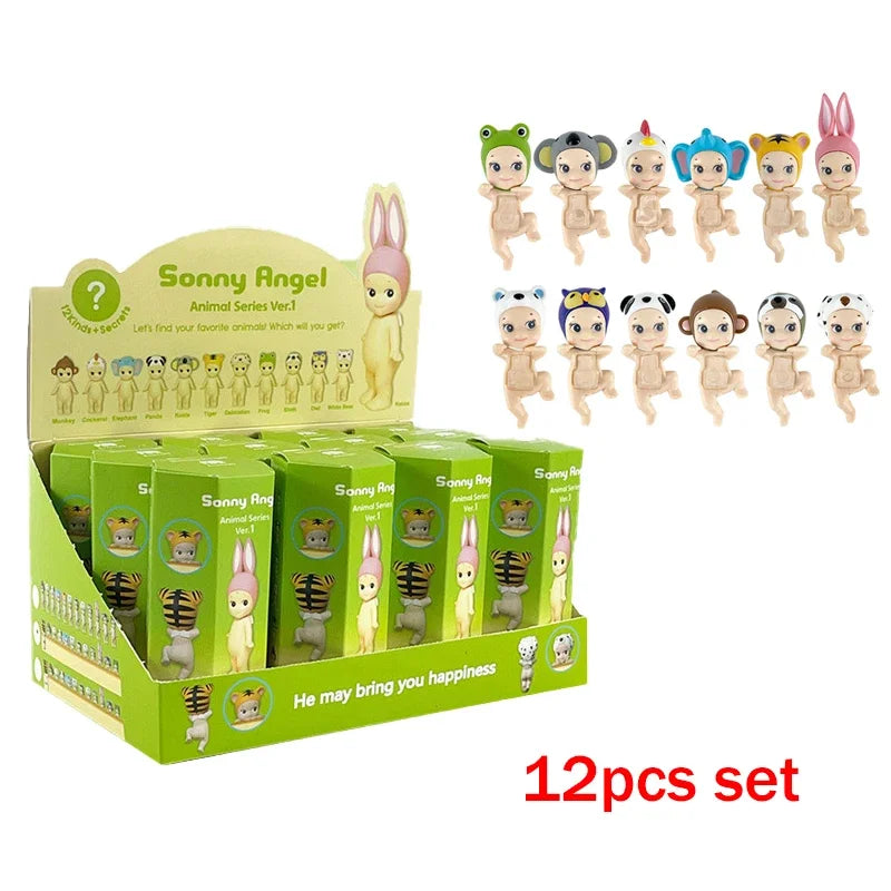 Sonny Angel Blind Box Animal Angel Series Anime Character Mini Doll Toy Cute Decoration Kids Surprise Birthday New Year Gifts