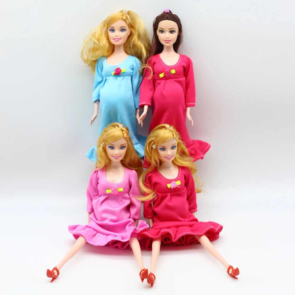 1pc Big Belly Doll   Pregnant Dolls Suit Mom Doll Have a Baby in Her Tummy for Barbies Doll Educational Toys for Children