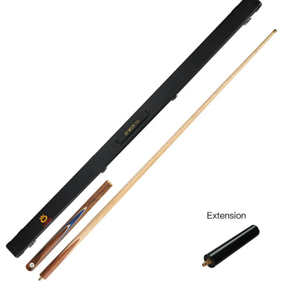 O'MIN Snooker Cue 3/4 Jointed Cue 57 Inch 10-10.2mm Ash Cue OMIN Members Snooker Stick Billiard Cue With Case and Extension Kit
