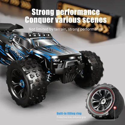 1:16 85km/H or 50km/H 4WD RC Car With LED Remote Control Cars High Speed Drift Monster 4x4 Truck for Kids vs Wltoys 124017 Toys