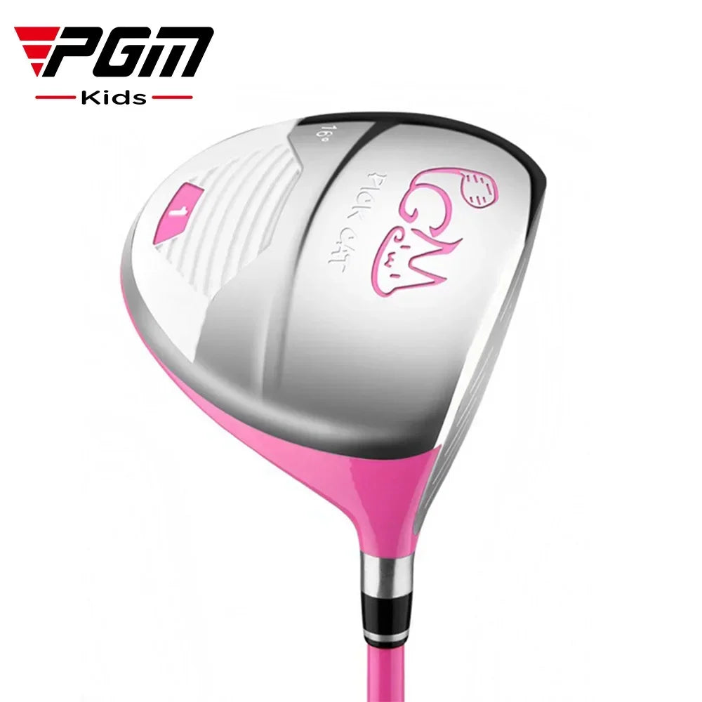 PGM Old Kids Golf Club Set 3-12 Years Old Children's Girl Beginner's Golf Training Wood Iron Swing Putter Bag Gift JRTG007