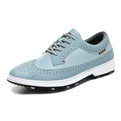 Professional Golf Shoes Men High-Quality Leather Breathable Sports Shoes Golf Competition Training Shoes Plus Size Shoes 39-47#