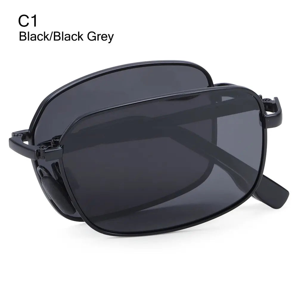 Metal Frame Portable Eyewear Folding Polarized Photochromic Sunglasses Sunglasses for Men Driving Glasses