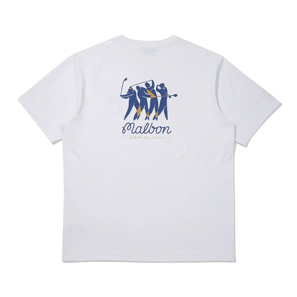 2025 Classic Brand GOLF Printed T-Shirt Men's and Women's Short-Sleeved T-Shirt Summer Crewneck Outdoor Sports Top Pure Cotton
