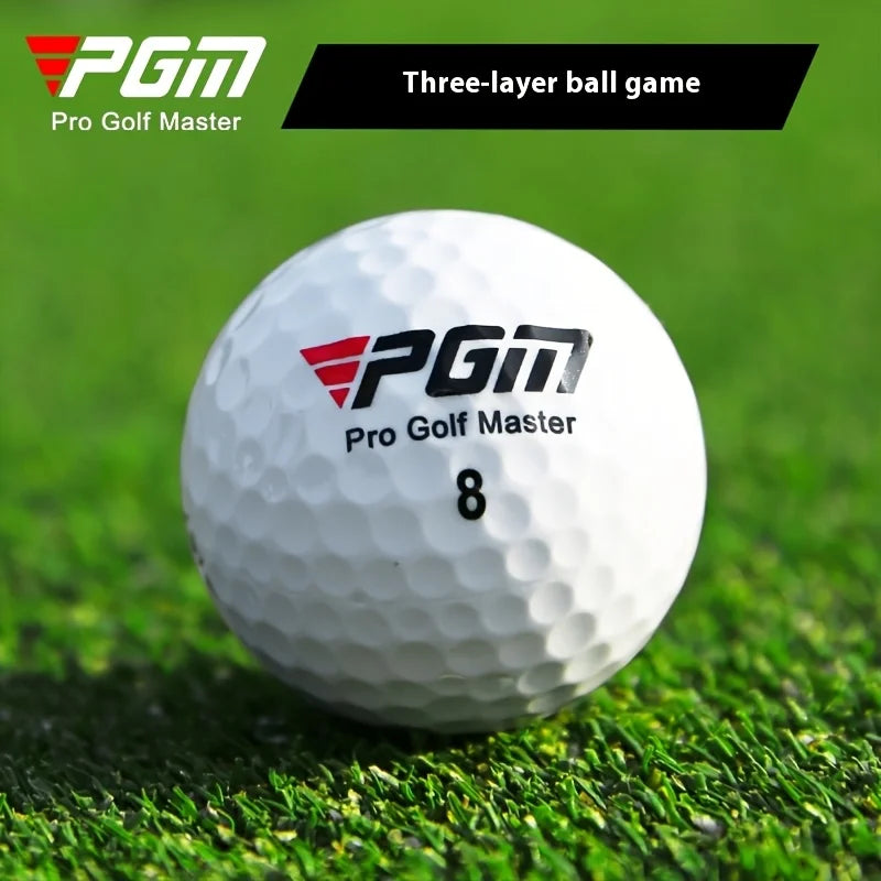 30pcs/50pcs PGM Golf Q002 Triple Layer Ball Regular Competition Ball Practice Ball High Elasticity Rubber Center Brand New Ball