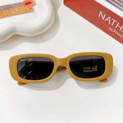 Children Cute Vintage Frosted Rectangle UV400 Sunglasses Outdoor Girls Boys Sweet Sunglasses Protection Classic Kids Sunglasses