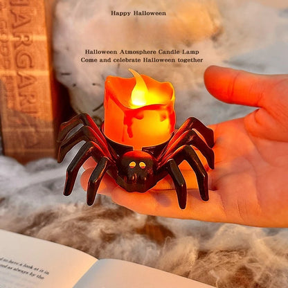 1pcs Halloween Decoration Spider Night Lights Party Supplies Decoration Props Bar, Haunted House, Horror Party Accessories