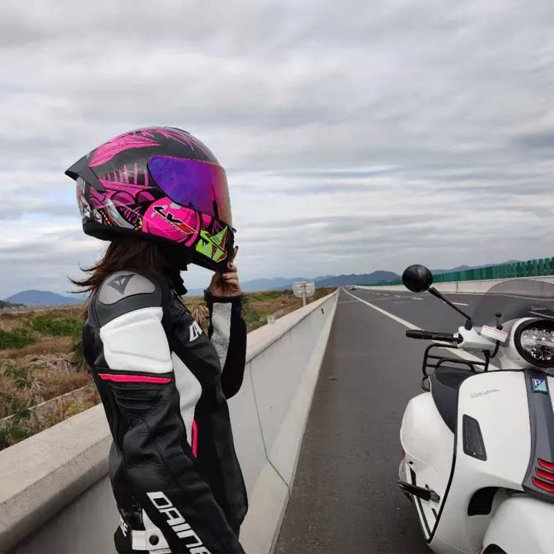 Men Motorcycle Helmet Women Full Face Warm Winter Motor Bike Moto Scooter Motorbike Helmets