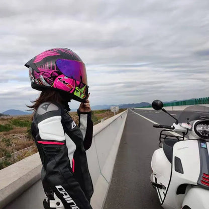 Men Motorcycle Helmet Women Full Face Warm Winter Motor Bike Moto Scooter Motorbike Helmets